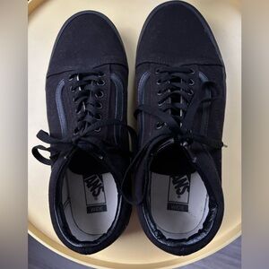 Vans Wide Old Skool Men’s 11 Wide Skate Shoe Black on Black